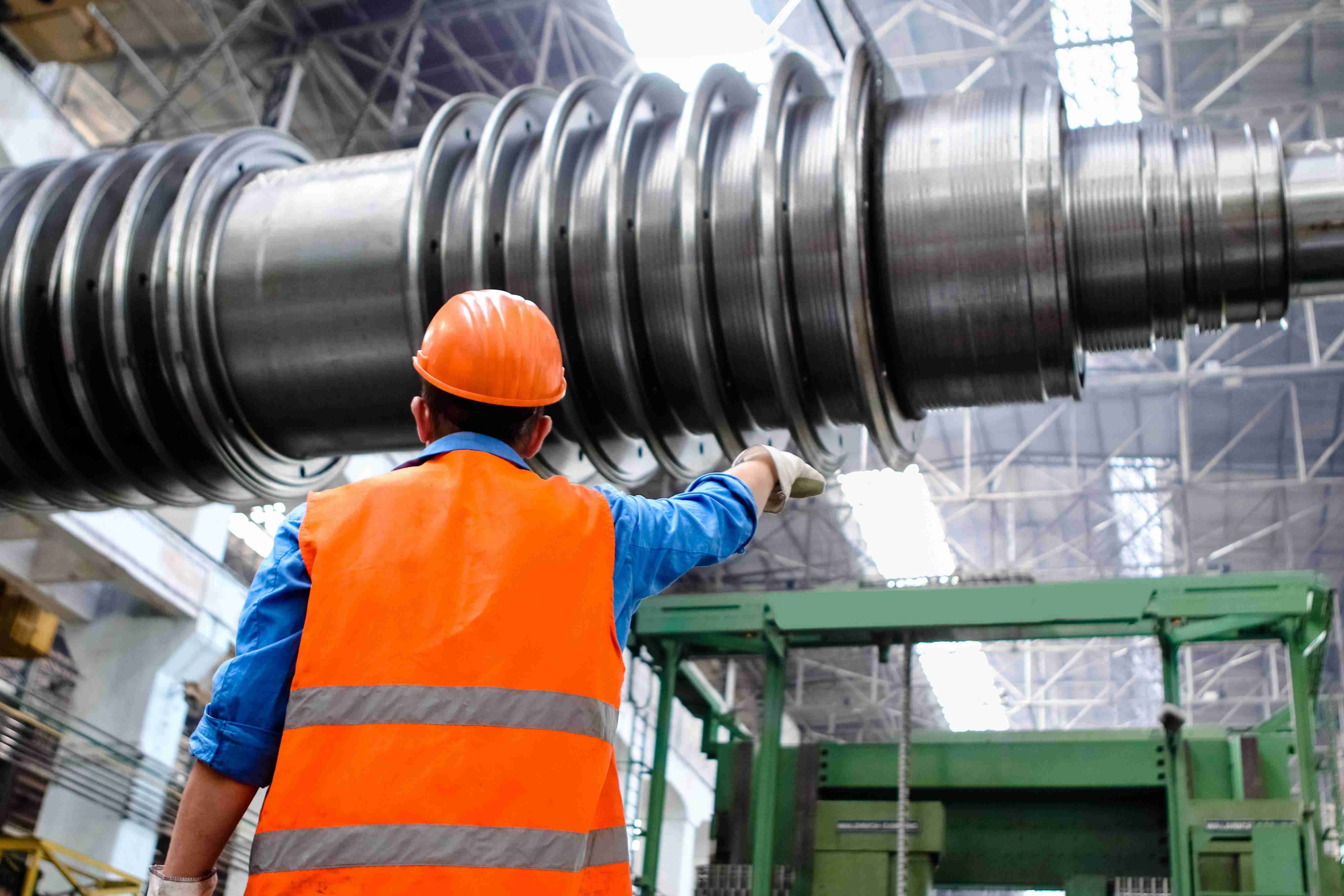 Mechanical maintenance technicians servicing rotating equipment