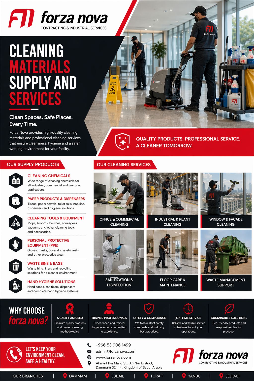 Forza Nova Cleaning Materials and Services